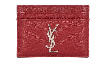 Saint Laurent Cassandre Matelassé Card Holder, front view